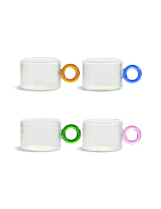 TASSE AVEC ANSE COULEUR CHIQUITO set de 4 